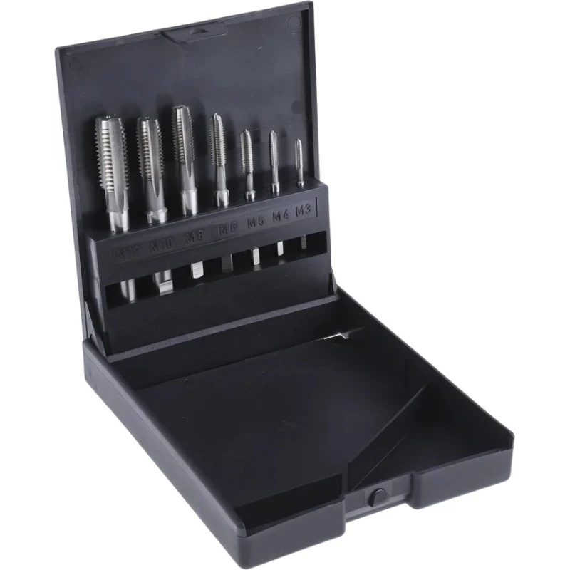 RS PRO Spiral Point HSS Tap Set, Metric Thread, M12 Size, ISO Standard, 7 Pieces 340-6546