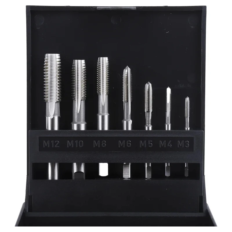 RS PRO Spiral Point HSS Tap Set, Metric Thread, M12 Size, ISO Standard, 7 Pieces 340-6546
