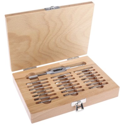 RS PRO High Speed Steel Micro Tap Set, M2.6 Thread, Metric Standard, Hand Tap, 22 Pieces 340-6530