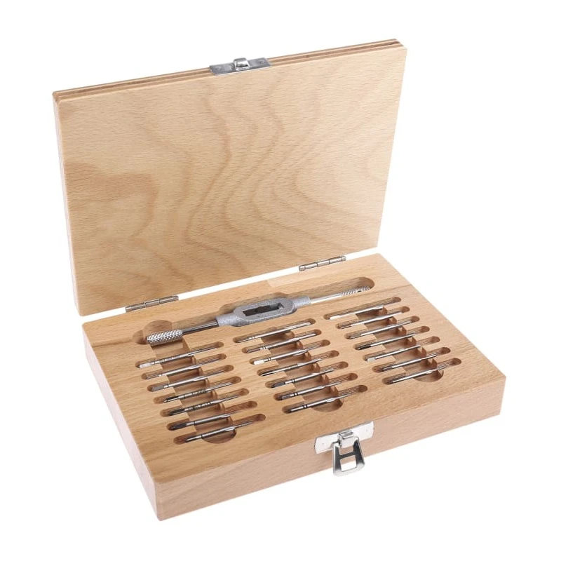 RS PRO High Speed Steel Micro Tap Set, M2.6 Thread, Metric Standard, Hand Tap, 22 Pieces 340-6530