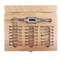 RS PRO High Speed Steel Micro Tap Set, M2.6 Thread, Metric Standard, Hand Tap, 22 Pieces 340-6530