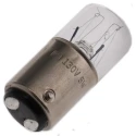 RS PRO Indicator Light Clear 130V 5W 16mm Diameter 35mm Length 2000h Lifespan BA15D BA15D