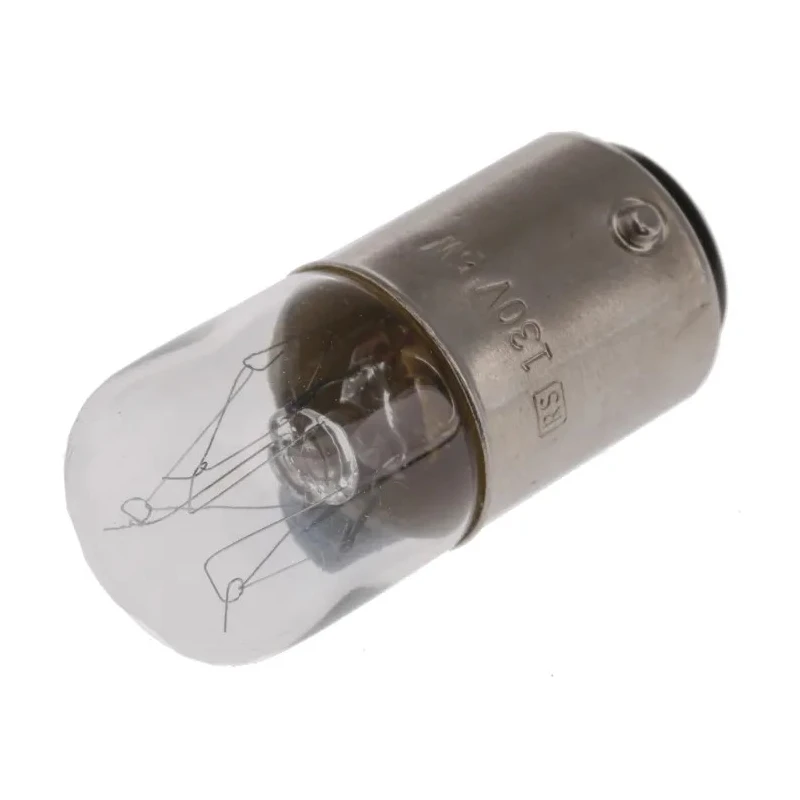 RS PRO Indicator Light Clear 130V 5W 16mm Diameter 35mm Length 2000h Lifespan BA15D BA15D