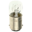 RS PRO Indicator Light, Clear Lens, 260V, 7W, 27mA, BA15D Base, 2000h Lifespan BA15D