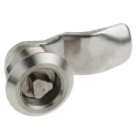 Euro-Locks a Lowe & Fletcher group Company Stainless Steel Triangular Lock, 13 mm Panel-to-Tongue, 20.2 x 22.2 mm 06801830