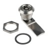 Steinbach & Vollman Stainless Steel Tumbler Lock, 20 mm Panel-to-Tongue Depth, 20.2 x 20.2 mm Cutout, Key Unlock 341-0191