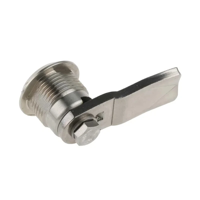 Steinbach & Vollman Stainless Steel Tumbler Lock, 20 mm Panel-to-Tongue Depth, 20.2 x 20.2 mm Cutout, Key Unlock 341-0191