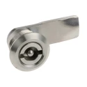 Steinbach & Vollman Stainless Steel Tumbler Lock, 20 mm Panel-to-Tongue Depth, 20.2 x 20.2 mm Cutout, Key Unlock 341-0191