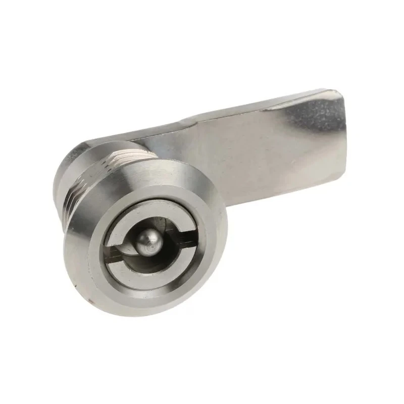 Steinbach & Vollman Stainless Steel Tumbler Lock, 20 mm Panel-to-Tongue Depth, 20.2 x 20.2 mm Cutout, Key Unlock 341-0191