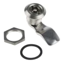 Steinbach & Vollman Stainless Steel Tumbler Lock 13 mm Panel-to-Tongue Depth Key Unlock Model 341-0185