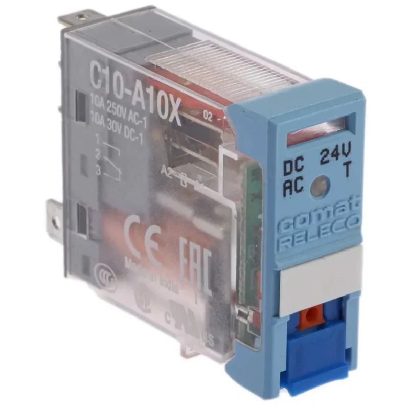 Releco Power Relay 24V DC Coil, 10A Switching Current, SPDT C10-A10X / DC 24 V