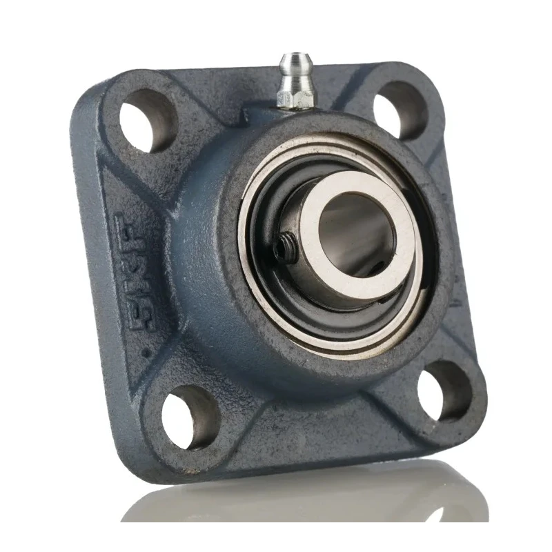 SKF 4 Hole Flange Bearing Unit 15 mm Inside Diameter Cast Iron Material FY 15 TF