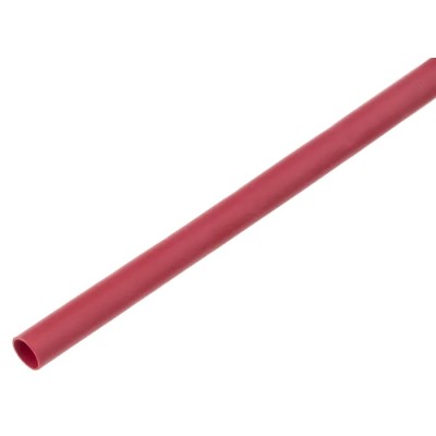 TE Connectivity Heat Shrink Tubing Red 3.2 mm Sleeve Diameter x 1.2 m Length 2:1 Ratio RNF-100-1/8-2-STK