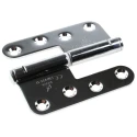 ROCA Electro Polished 316 Stainless Steel Lift Off Hinge with Fixed Pin Screw Fixing 110mm x 98mm x 3mm 93 08 56