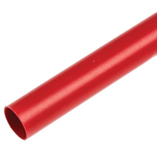 TE Connectivity Heat Shrink Tubing Red 6.4 mm Sleeve Diameter 1.2 m Length 2:1 Shrink Ratio RNF-100-1/4-2-STK