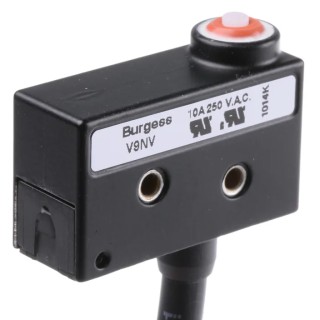 Saia-Burgess Pin Plunger Micro Switch, Pre-Wired Terminal, 10A, 250 V ac, SPDT, IP67 43606