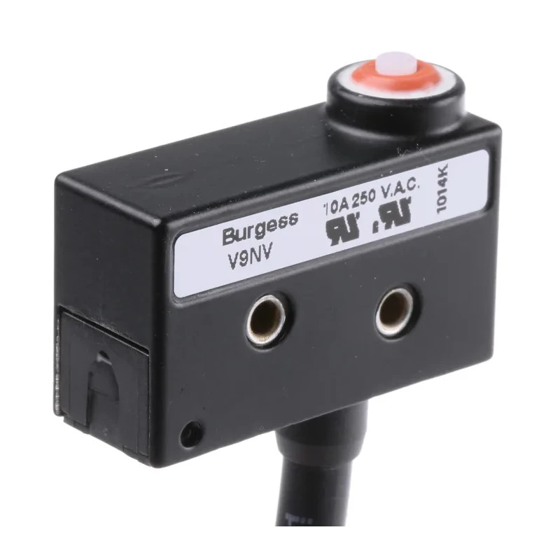 Saia-Burgess Pin Plunger Micro Switch, Pre-Wired Terminal, 10A, 250 V ac, SPDT, IP67 43606