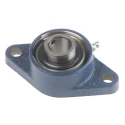 SKF 2 Hole Oval Flanged Ball Bearing Unit 20 mm Inside Diameter Cast Iron FYTB 20 TF