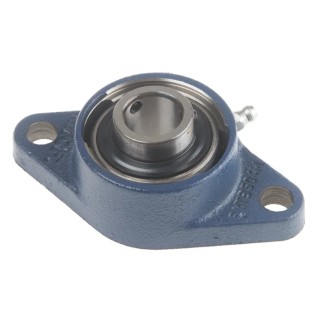 SKF 2 Hole Oval Flanged Ball Bearing Unit 20 mm Inside Diameter Cast Iron FYTB 20 TF