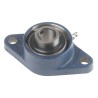 SKF 2 Hole Oval Flanged Ball Bearing Unit 20 mm Inside Diameter Cast Iron FYTB 20 TF