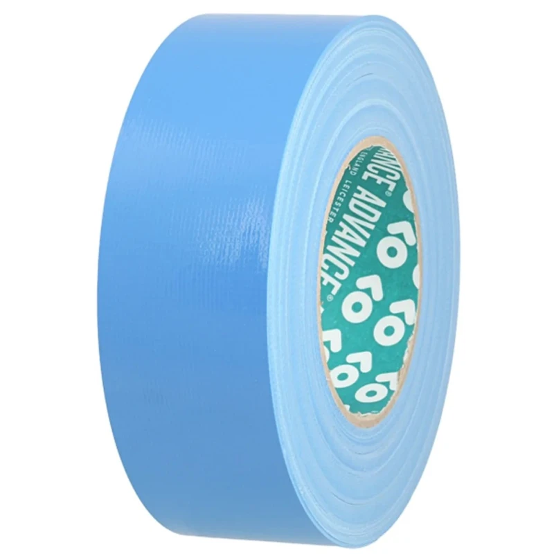 Advance Tapes Blue Polycoated Cloth Tape, 50mm x 50m, Rubber Resin Adhesive AT175