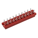 TE Connectivity Micro-MaTch Series Straight Through Hole 20-Contact 2-Row 2.54mm Pitch PCB Socket 9-215079-0