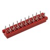 TE Connectivity Micro-MaTch Series Straight Through Hole 20-Contact 2-Row 2.54mm Pitch PCB Socket 9-215079-0