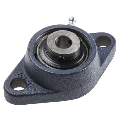 SKF 2 Hole Flange Bearing Unit 12 mm Inside Diameter Cast Iron Housing 98.5x57x32.9 mm FYTB 12 TF