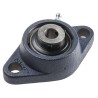 SKF 2 Hole Flange Bearing Unit 12 mm Inside Diameter Cast Iron Housing 98.5x57x32.9 mm FYTB 12 TF