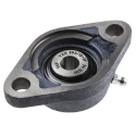 SKF 2 Hole Flange Bearing Unit 12 mm Inside Diameter Cast Iron Housing 98.5x57x32.9 mm FYTB 12 TF