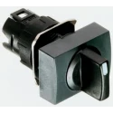 Schneider Electric Harmony Series 2 Position Selector Switch Head 16 mm Cutout Black Handle IP65 ZB6DD22