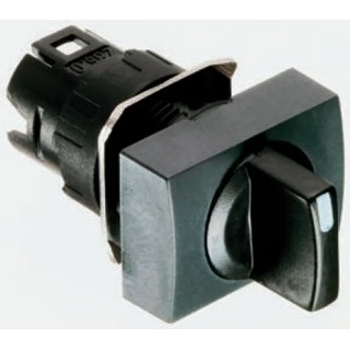 Schneider Electric Harmony Series 2 Position Selector Switch Head 16 mm Cutout Black Handle IP65 ZB6DD22