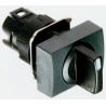 Schneider Electric Harmony Series 2 Position Selector Switch Head 16 mm Cutout Black Handle IP65 ZB6DD22