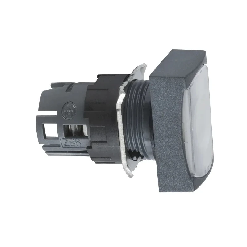 Schneider Electric Harmony XB6 Series White Rectangular Latching Push Button Head 16 mm Cutout IP65 ZB6DF1