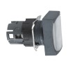 Schneider Electric Harmony XB6 Series White Rectangular Latching Push Button Head 16 mm Cutout IP65 ZB6DF1