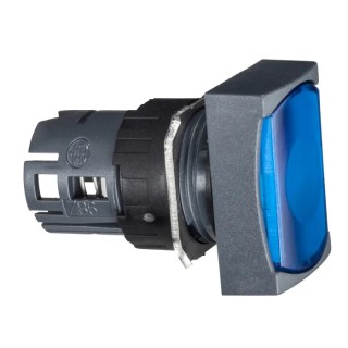 Schneider Electric Harmony XB6 Series Blue Spring Return Rectangular Push Button Head 16 mm Cutout IP65 ZB6DW6