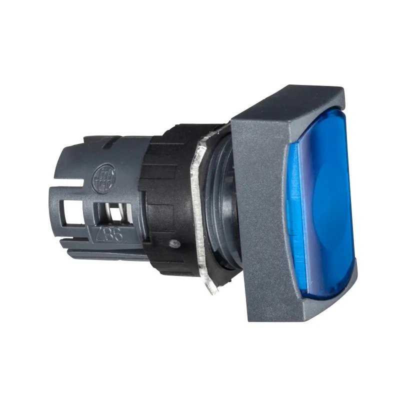 Schneider Electric Harmony XB6 Series Blue Spring Return Rectangular Push Button Head 16 mm Cutout IP65 ZB6DW6
