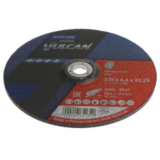Norton Aluminium Oxide Abrasive Disc Grinding Disc 230mm Diameter, P30 Grit 66252925517