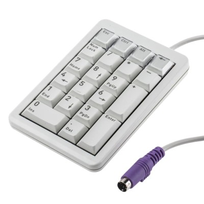 Cherry Grey Wired PS2 Numeric Keypad 21 Keys CE UL VDE FCC G84-4700LPBUS-0