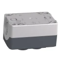 Schneider Electric Spring Return Enclosed Push Button 1 NO/1 NC Polycarbonate Green Red START/STOP IP66 IP69K XALD211H29