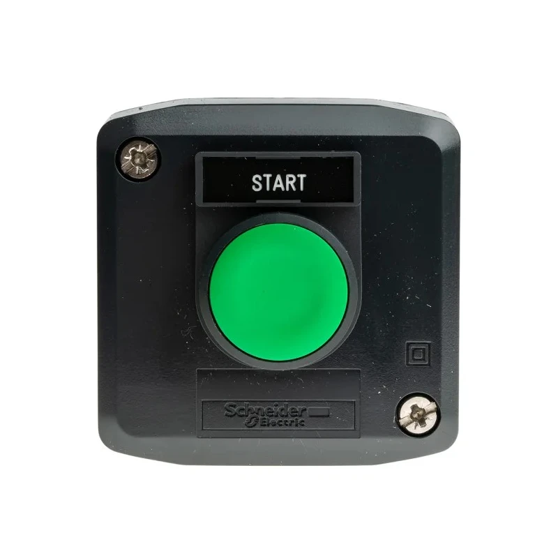 Schneider Electric Spring Return Enclosed Push Button SPST Polycarbonate Green START IP66 IP67 IP69K XALD101H29