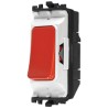 MK Electric 1 Way Red Switch Insert Module 2 Poles 20A Operating Voltage 250V Grid Plus Series K4910 RED
