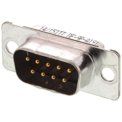 ITT Cannon ORIGINAL D 9 Way Straight Panel Mount D-Sub Connector 1.25kV 5A 120 in Through Hole Steel Housing 121073-2290 D
