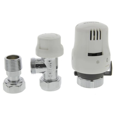 Altecnic Brass 1/2 in to 1/2 in Thermostatic Radiator Valve CA-200415.R