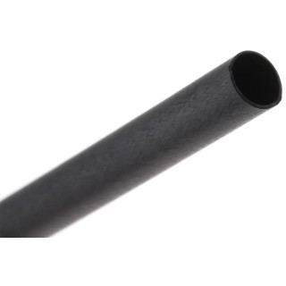 TE Connectivity Black Polyolefin Flame Retardant Heat Shrink Tubing 4.8 mm Sleeve Diameter x 1.2 m Length 2:1 CRN-3/16-0-STK