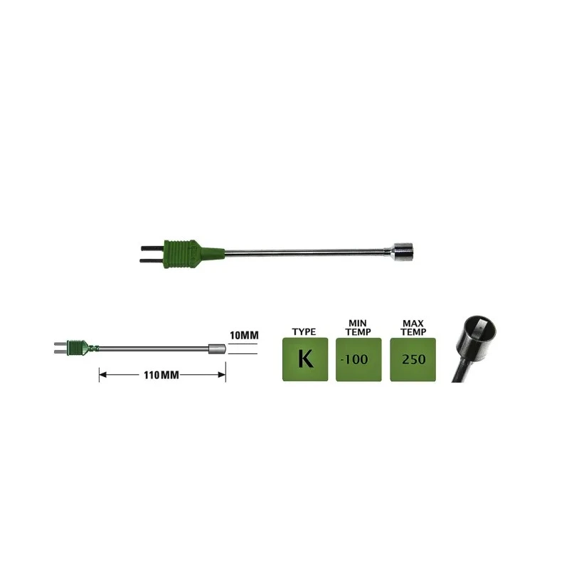 RS PRO Type K Still Air Velcro General Purpose Surface Temperature Probe Kit +1100°C Max 342-9151