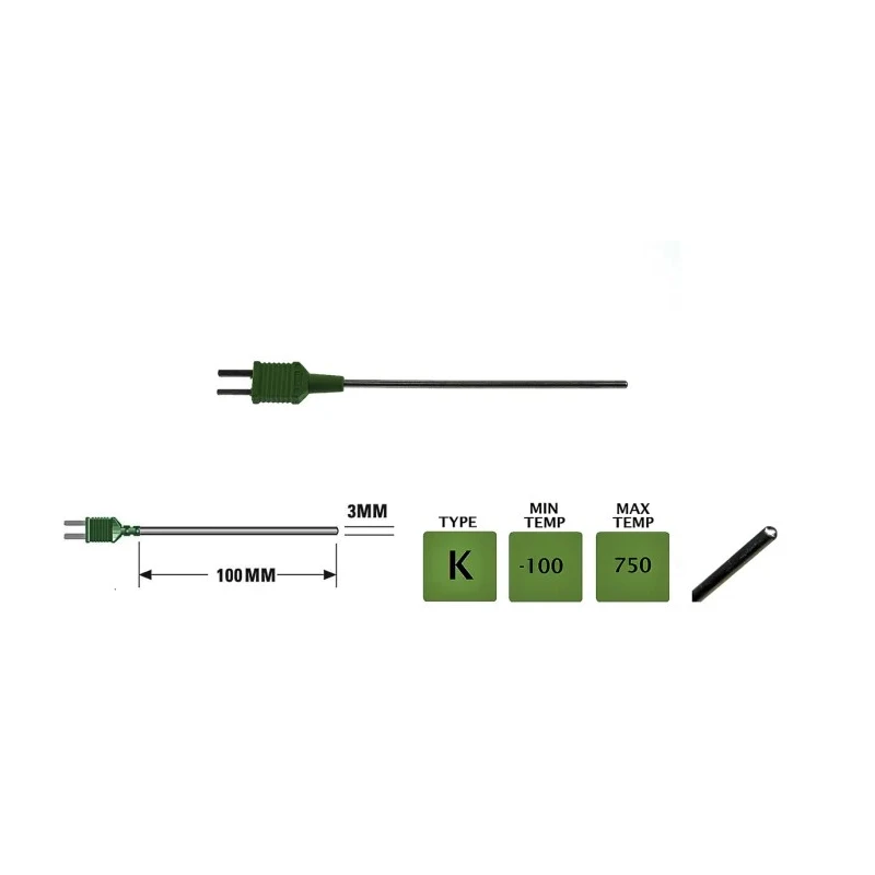 RS PRO Type K Still Air Velcro General Purpose Surface Temperature Probe Kit +1100°C Max 342-9151