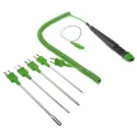 RS PRO Type K Still Air, Needle, Surface, General Purpose Fine Wire Temperature Probe Kit, ±2.5°C Accuracy, 2m 342-9189