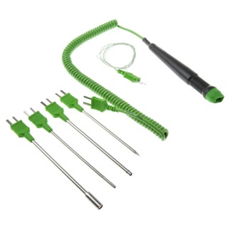 RS PRO Type K Still Air, Needle, Surface, General Purpose Fine Wire Temperature Probe Kit, ±2.5°C Accuracy, 2m 342-9189