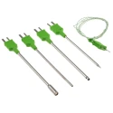RS PRO Type K Still Air, Needle, Surface, General Purpose Fine Wire Temperature Probe Kit, ±2.5°C Accuracy, 2m 342-9189